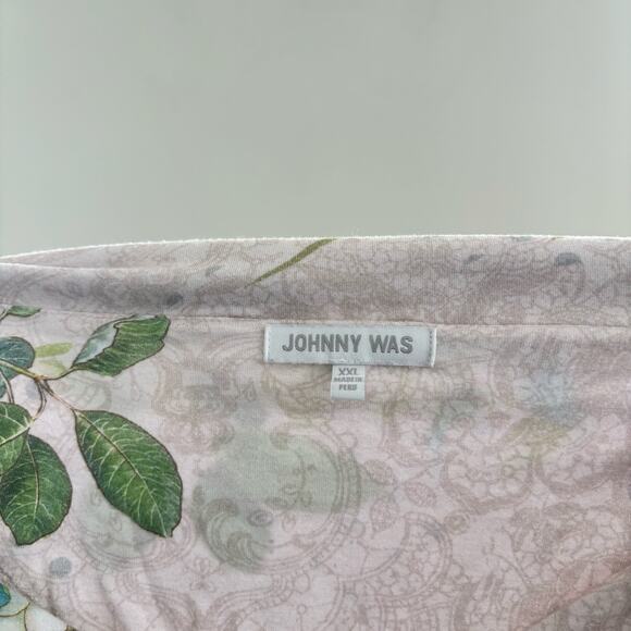 Johnny Was Carly Pajama Set Rosas Floral Print Soft Pink Matching Set Size XXL - Picture 2 of 14